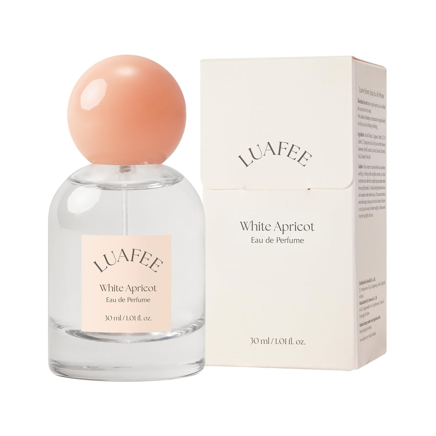 LUAFEE公式(ルアぺ) オードパルファム 30ml / 香水/高い賦香率/フレグランス/オリーブヤング/韓国コスメ/韓国香水 (ホワイトアプリコット)