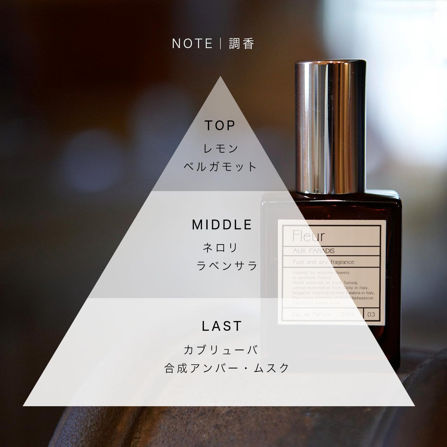 【フルール 30ml】 香水/オードパルファム AUX PARADIS〔オゥパラディ〕