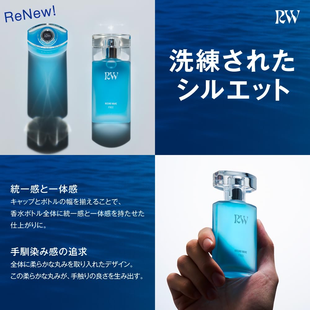 RISINGWAVE(ライジングウェーブ) 【爽やかさあふれる ロイヤルフローラルの香り】 フリー ライトブルー オードトワレ 50ml 香水 メンズ レディース 爽やか