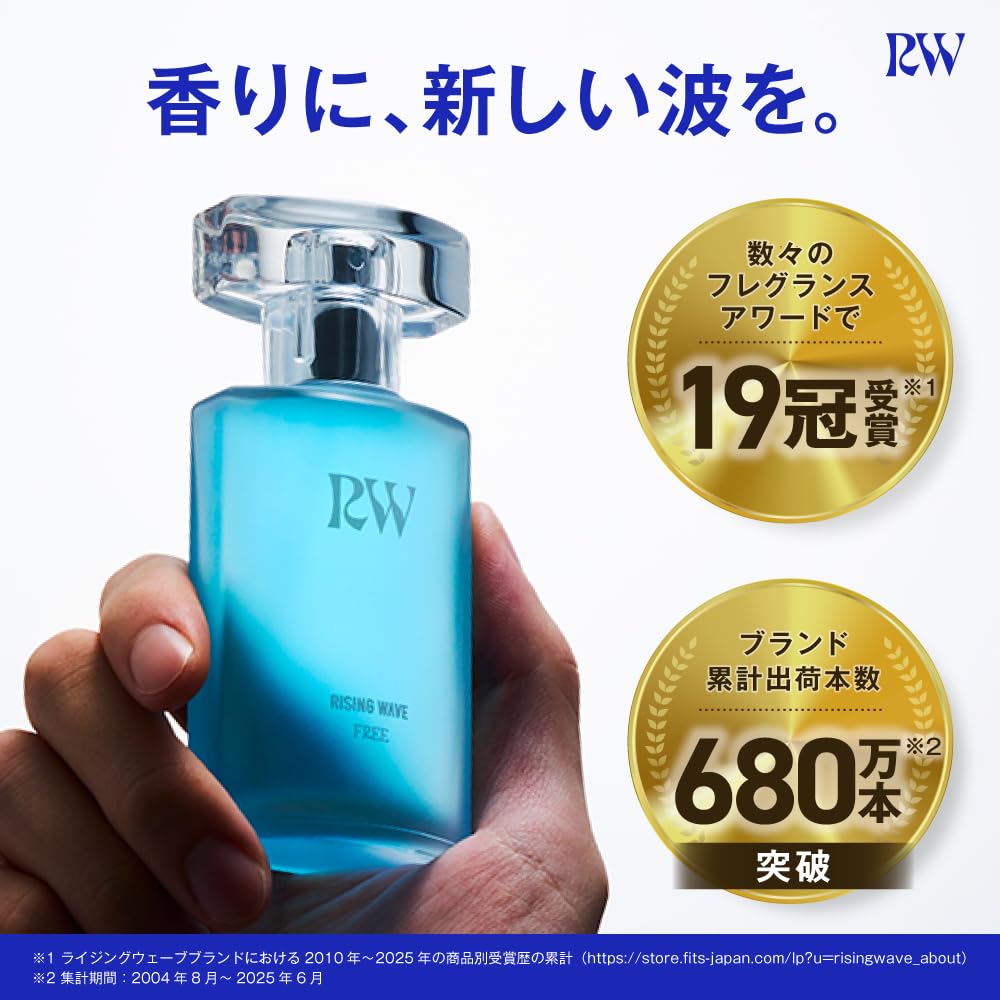 RISINGWAVE(ライジングウェーブ) 【爽やかさあふれる ロイヤルフローラルの香り】 フリー ライトブルー オードトワレ 50ml 香水 メンズ レディース 爽やか